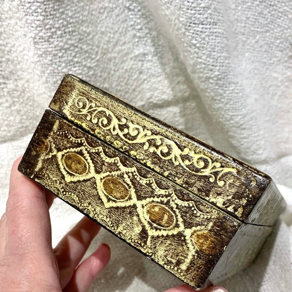 🎁 FLORENTINE BOX VTG DISTRESSSED - Picture 6 of 6